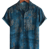 Brian Men's Short Sleeve Shirt – Blue