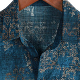 Brian Men's Short Sleeve Shirt – Blue