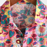 Men's Pink Hawaiian Floral Shirt