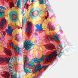 Men's Pink Hawaiian Floral Shirt