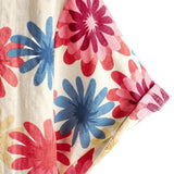 Men's Beige Shirt with Daisies