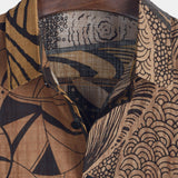 Brown Men's Retro Vintage Shirt