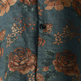 Men's Blue Retro Floral Summer Shirt