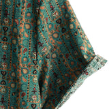 Men's Green Paisley Shirt in 70s Style