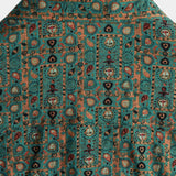Men's Green Paisley Shirt in 70s Style