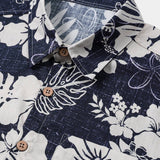 Men's Navy Vintage Island Floral Shirt