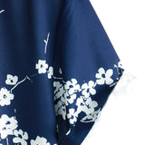 Navy Men's Vintage Floral Shirt