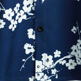 Navy Men's Vintage Floral Shirt