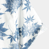 Stuart Men's Short Sleeve Shirt with Maple Leaves – White