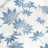 Stuart Men's Short Sleeve Shirt with Maple Leaves – White