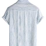 Men's Striped Shirt with Chest Pocket