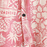 Allan Men's Hawaiian Floral Short Sleeve Shirt – Pink