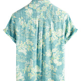Blue Men's Vintage Hawaiian Shirt
