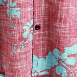 Men's Hawaiian Shirt with Red Flowers