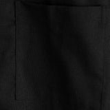 Ernest Men's Short Sleeve Solid Colour Shirt with Chest Pocket – Black