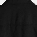 Ernest Men's Short Sleeve Solid Colour Shirt with Chest Pocket – Black