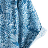 Howard Men's Short Sleeve Hawaiian Shirt with Shark Print – Blue