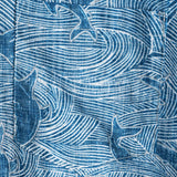 Howard Men's Short Sleeve Hawaiian Shirt with Shark Print – Blue