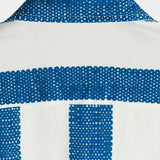Men's Vintage Shirt with Blue Vertical Stripes