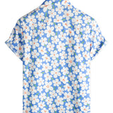 Light Blue Men's Floral Shirt