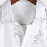 Gordon Men's Floral Short Sleeve Shirt – White