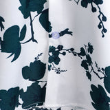 Men's White Summer Shirt with Flowers
