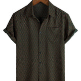 Gerald Men's Retro Short Sleeve Shirt – Green