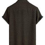 Gerald Men's Retro Short Sleeve Shirt – Green