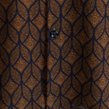 Men's Brown Retro Shirt with Chest Pocket