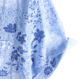 Gordon Men's Retro Floral Short Sleeve Shirt – Blue