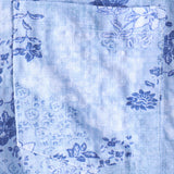 Gordon Men's Retro Floral Short Sleeve Shirt – Blue