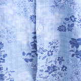 Gordon Men's Retro Floral Short Sleeve Shirt – Blue