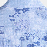 Gordon Men's Retro Floral Short Sleeve Shirt – Blue