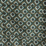 Men's Green Geometric Print Shirt
