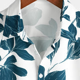 Men's White Floral Beach Shirt