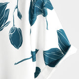 Men's White Floral Beach Shirt