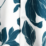 Men's White Floral Beach Shirt