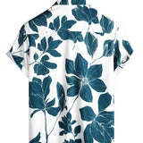 Men's White Floral Beach Shirt