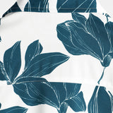 Men's White Floral Beach Shirt