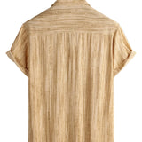 Men's Striped Shirt with Chest Pocket