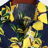 Barry Men's Hawaiian Short Sleeve Shirt with Limes