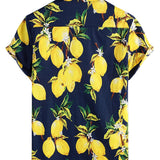 Barry Men's Hawaiian Short Sleeve Shirt with Limes