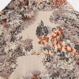 Stuart Men's Retro Floral Short Sleeve Shirt – Beige