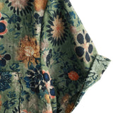 Ronald Retro Men's Short Sleeve Shirt with Flowers – Green