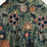 Ronald Retro Men's Short Sleeve Shirt with Flowers – Green