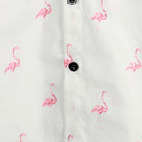 Men's Hawaiian Shirt with Flamingos