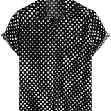 Men's Black Polka Dot Shirt