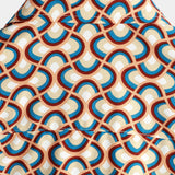 Men's Yellow Retro Circle Print Shirt