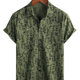 Men's Green Vintage Floral Shirt