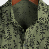 Men's Green Vintage Floral Shirt